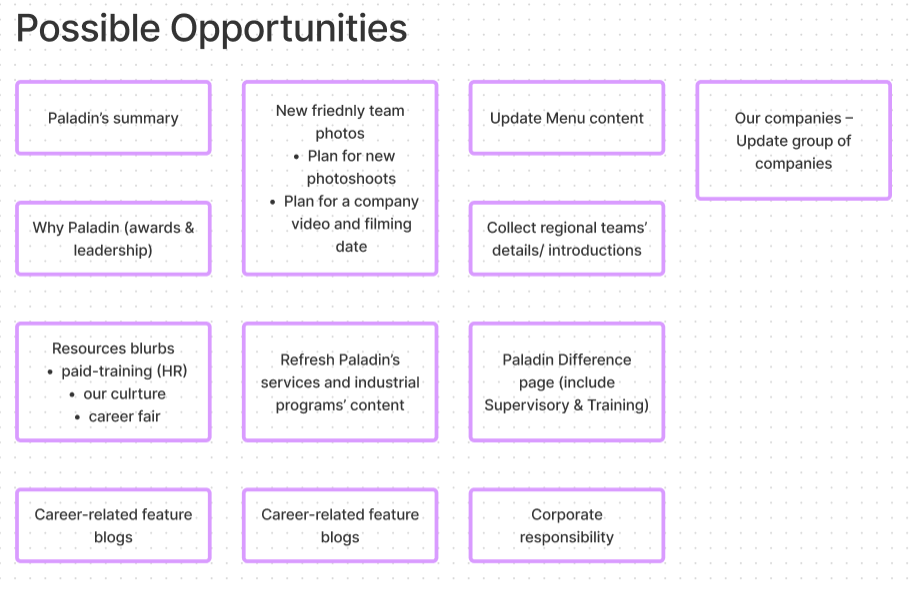 other opportunities the team came up with to scale up the impact