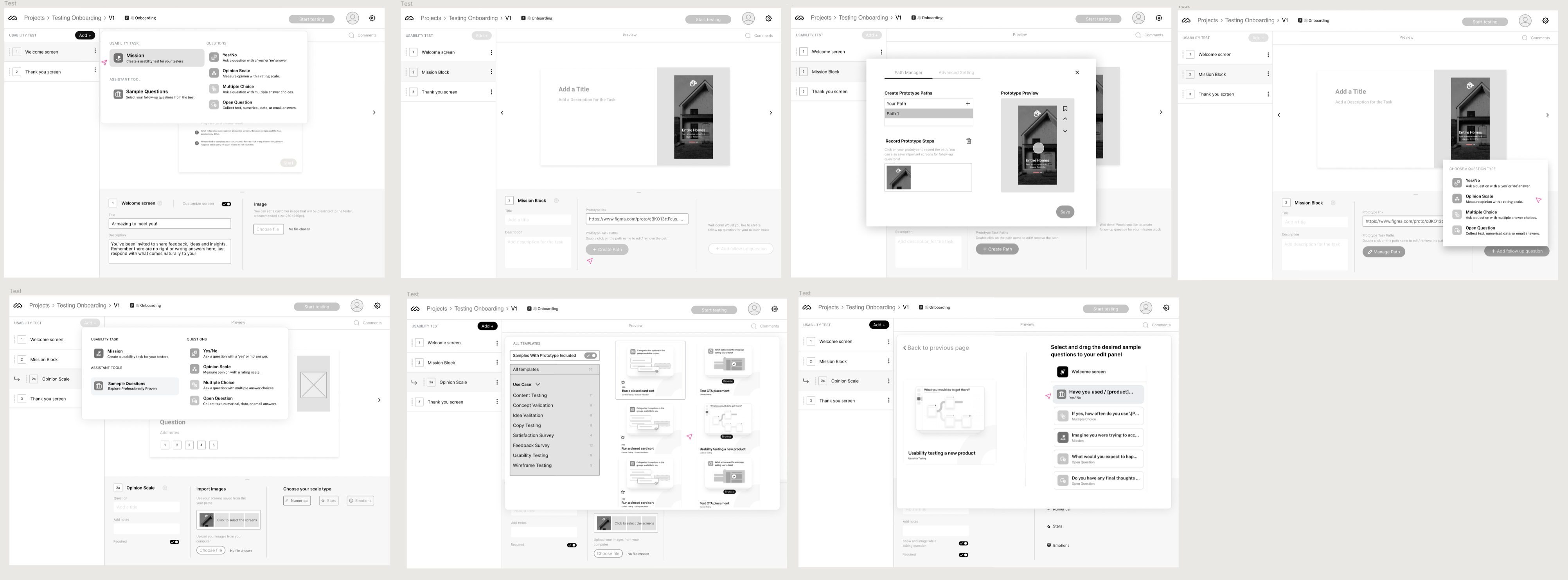 a screenshot of the wireframes